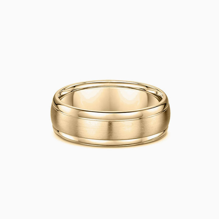 Brushed Mens Wedding ring 5020
