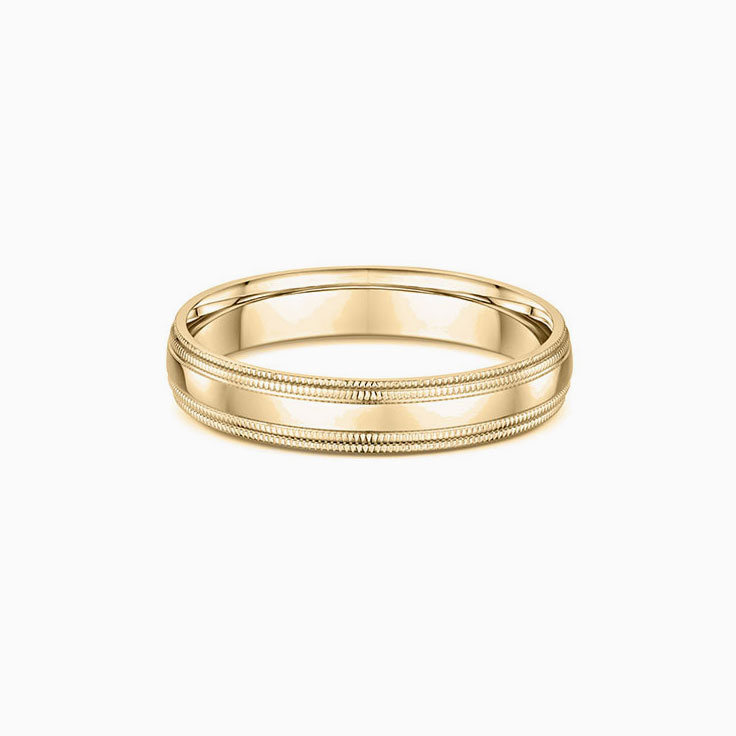 Double miligrain Mens ring 294A12