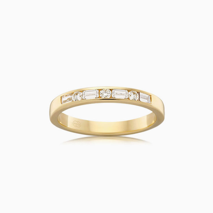 Baguette and round ring FR3478