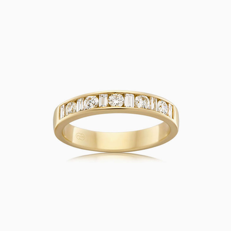 Baguette and round diamond HR4280
