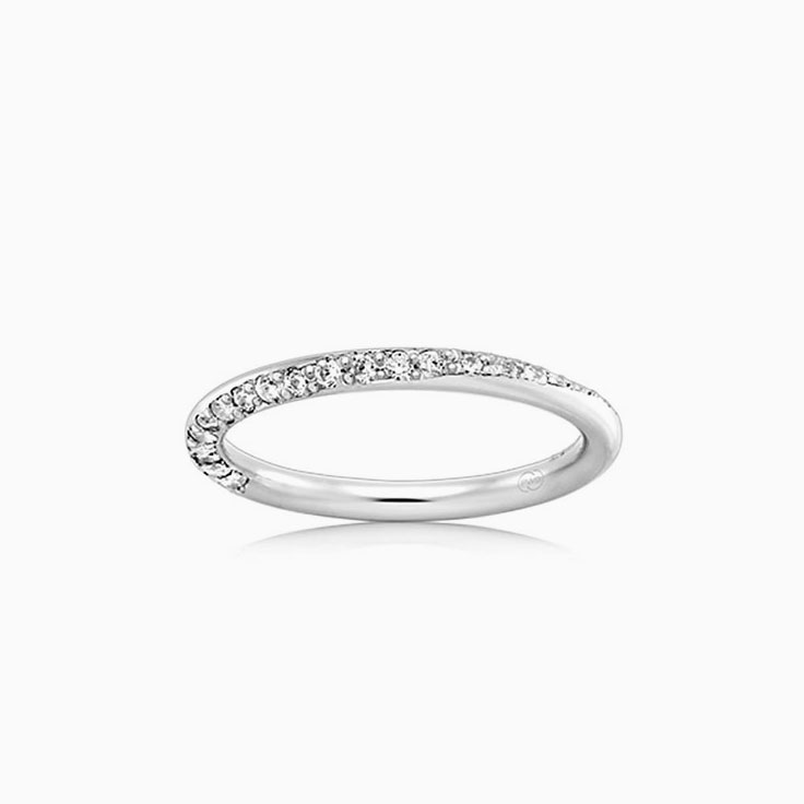Half Eternity Womens Lab Diamond Band