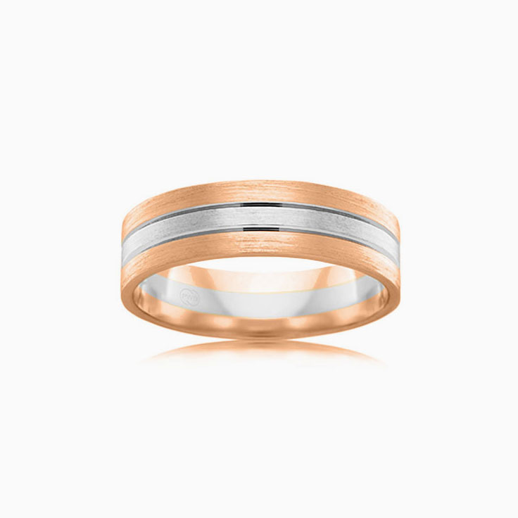 Double Grooved Wedding ring 2T2781