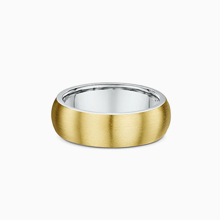 Mens Curved Wedding Ring