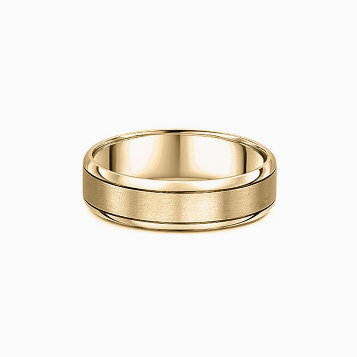 Centre matt mens ring 810A03