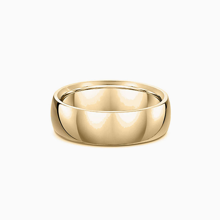 Classic mens wedding band 457A001