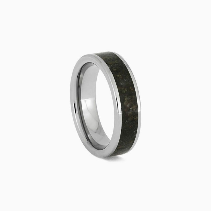 Dinosaur Bone ring In Titanium