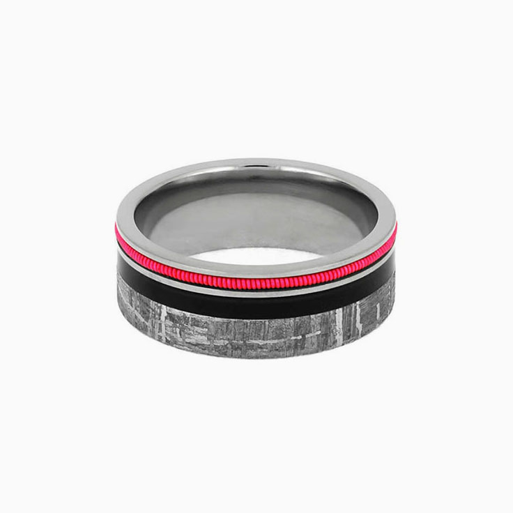 Guitar String With Meteorite Ring