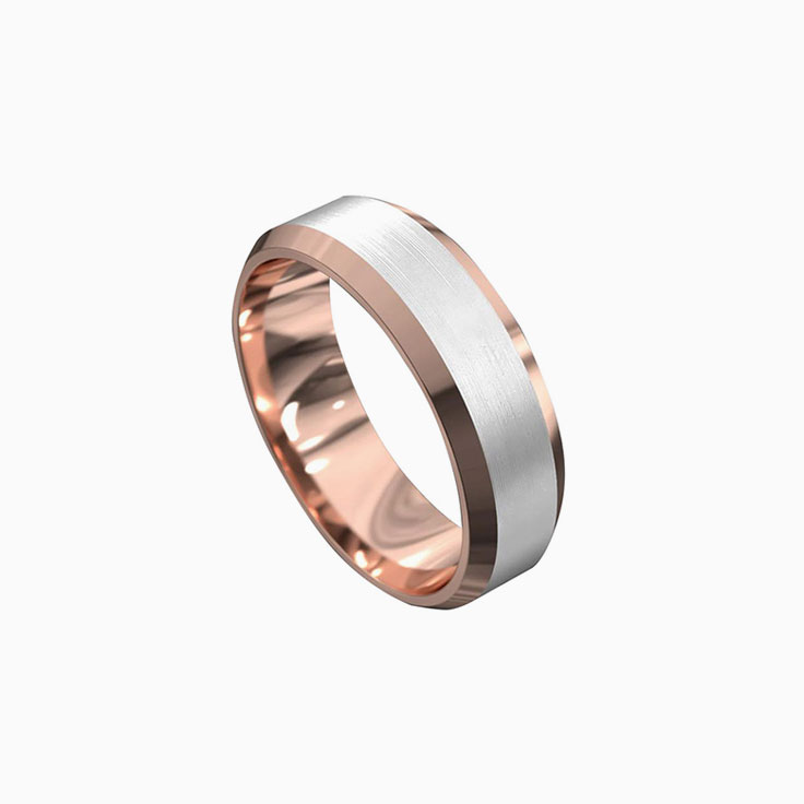 Plt600 and rosegold mens ring