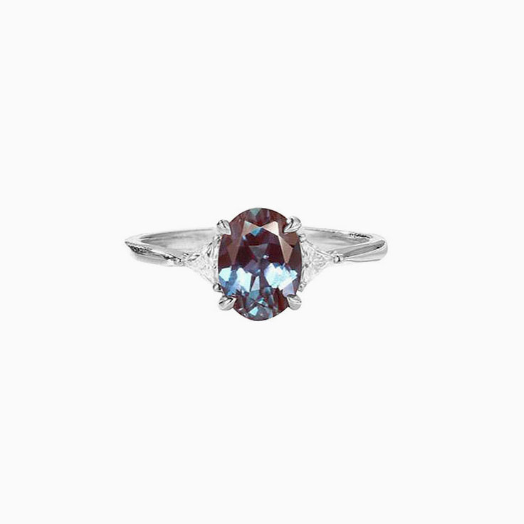 London blue topaz  with lab diamonds