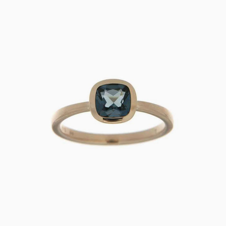 London Blue Antique Ring
