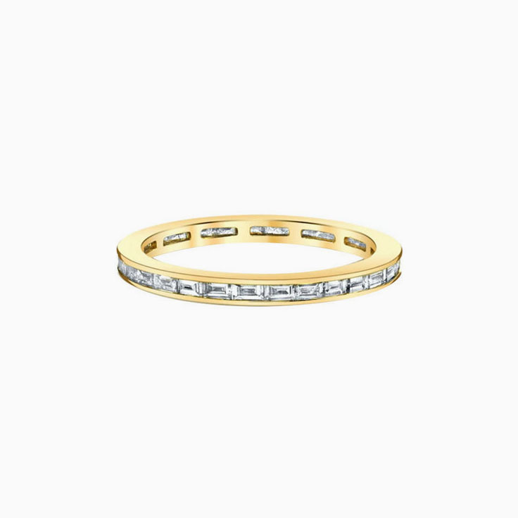 Baguette eternity ring