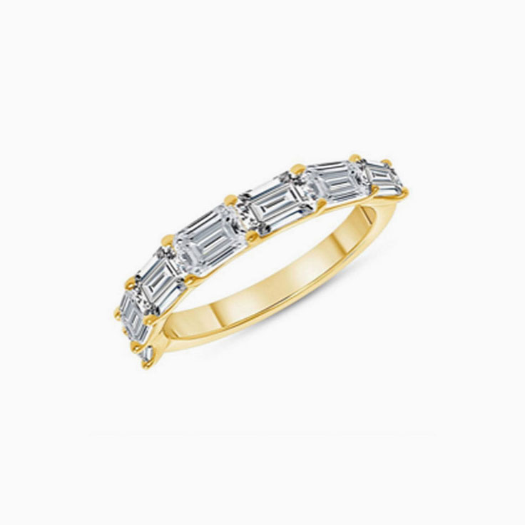 Baguette diamond band