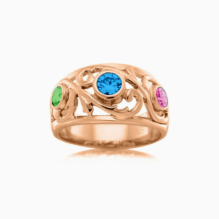 Gemstone dress ring