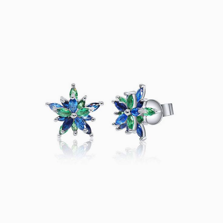 Marquise Gemstone Studs