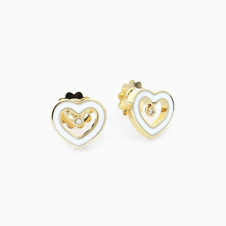 Kogolong and Diamond Heart Studs