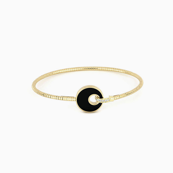 Diamond and Black Onyx Bracelet