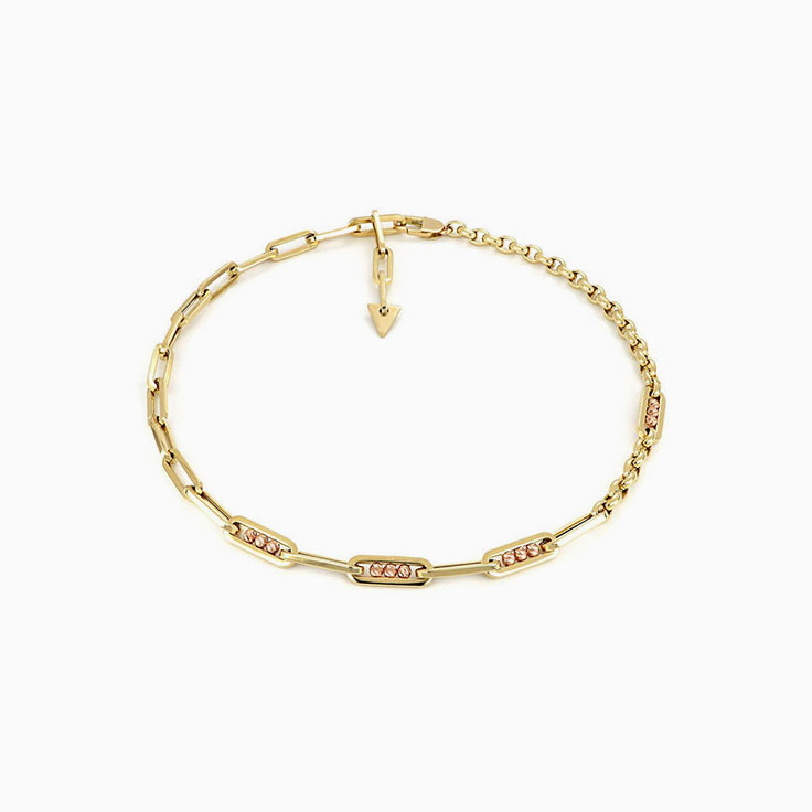 Gold Necklace With Small Spheres