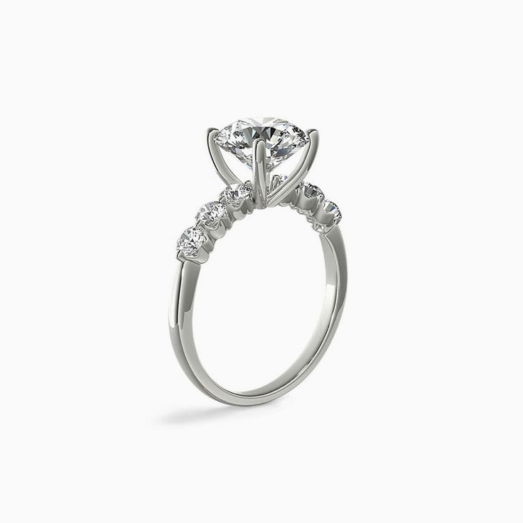 Classic Five Diamond Engagement Ring