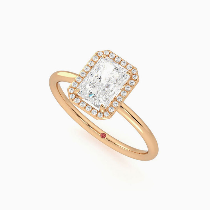 Radiant Cut Diamond Engagement Ring