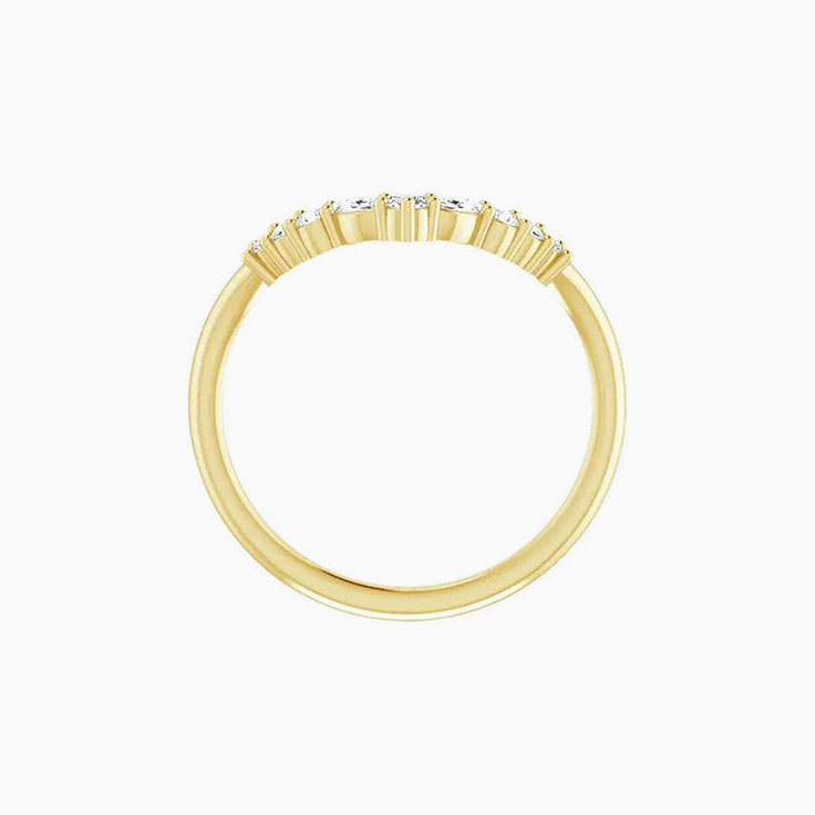 Round And Marquise Diamond Ring