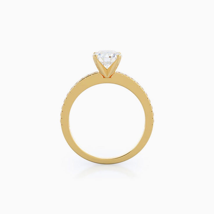 Round Lab Diamond Engagement Rings Canada Made Temple and Grace CA