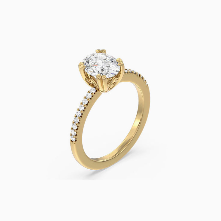 oval cut engagement rings