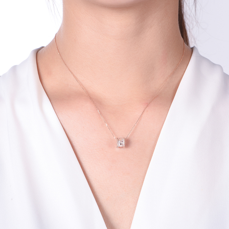 Baguette Diamond Necklace