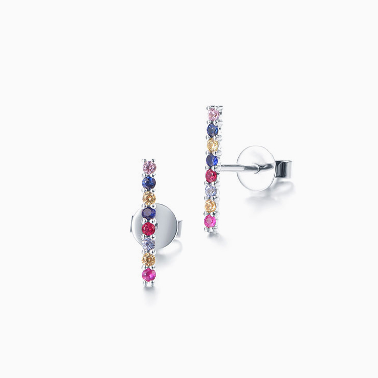 Rainbow bar studs