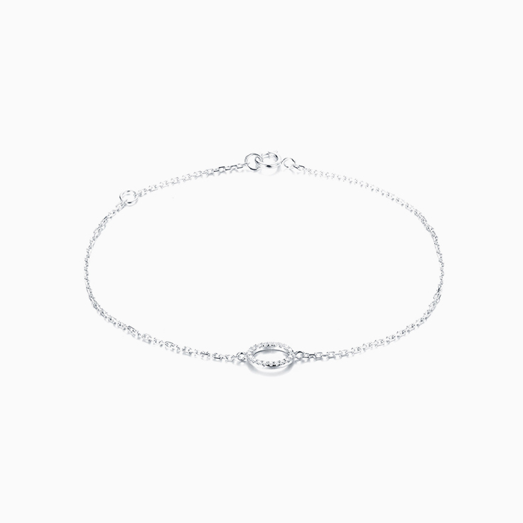 Oval Shape Diamond Bracelet