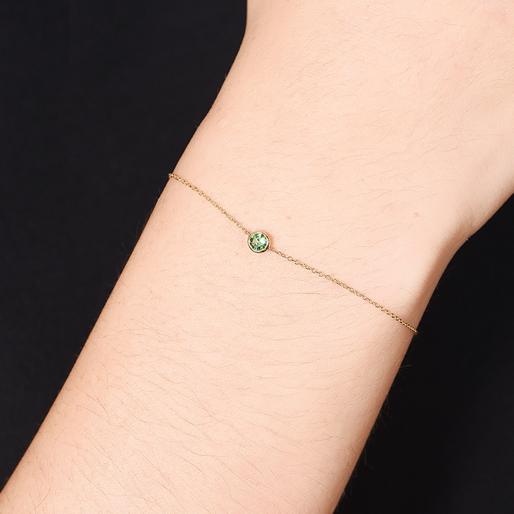 Tsavorite Drop Set Barcelet