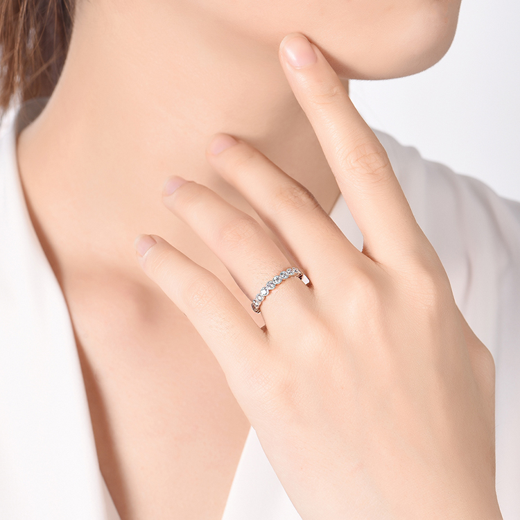 Bezel Stack Diamond Band