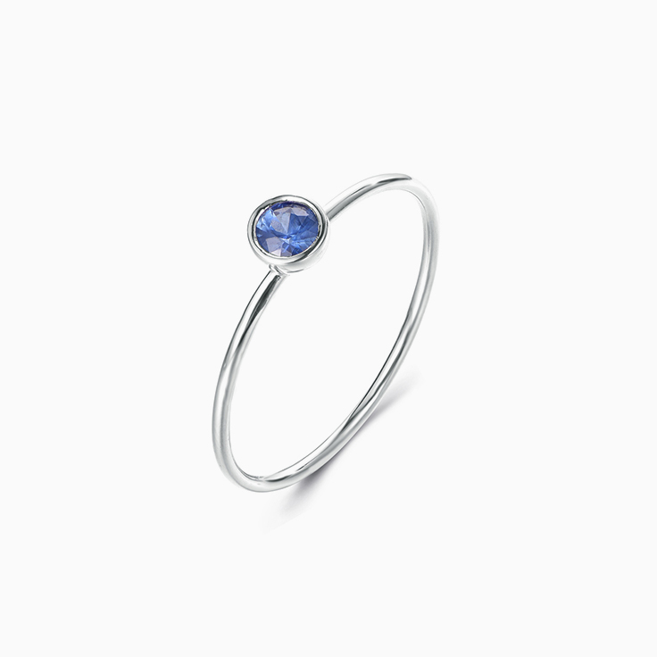 Blue Saphhire Stack Ring