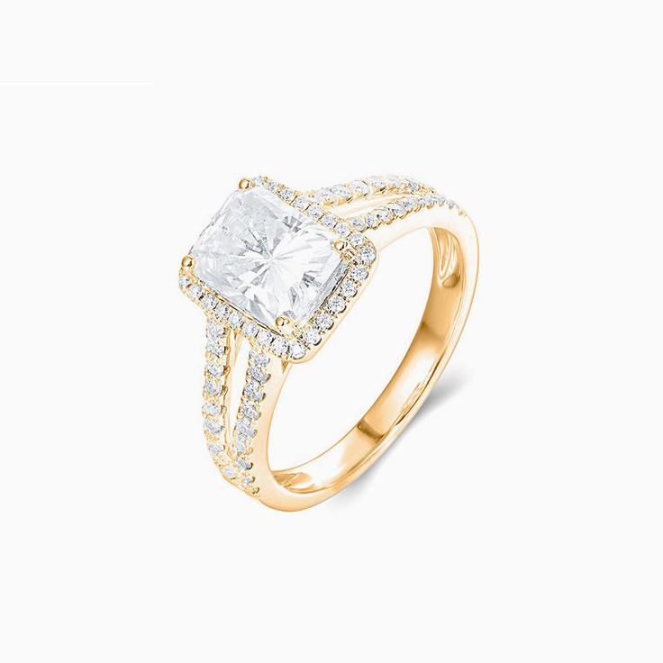 Radiant Lab Grown Diamond Halo Ring