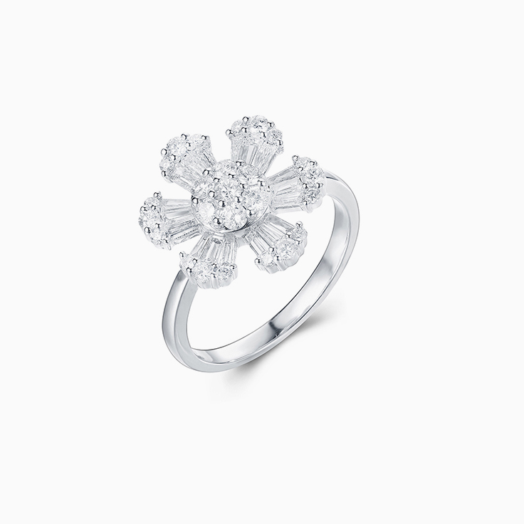Flower Diamond Ring