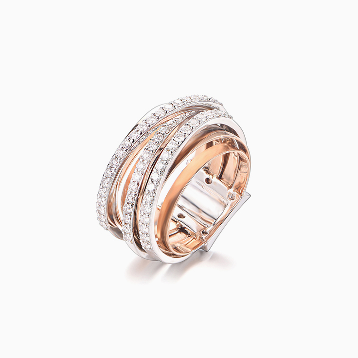 Criss Cross Diamond Dress Ring