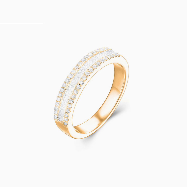 Baguette and Round Diamond