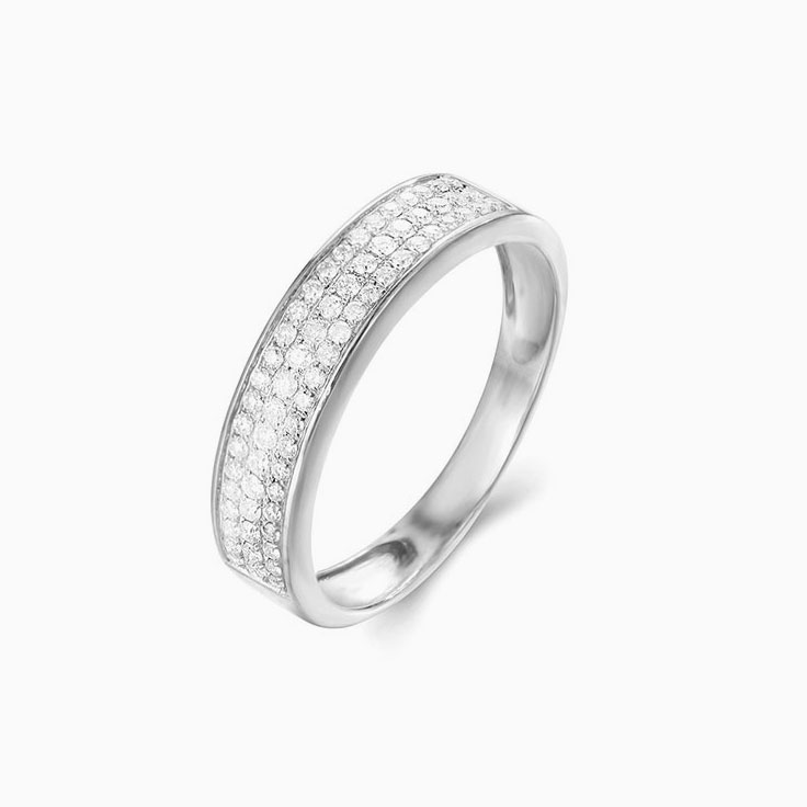 Three Row Pave Band
