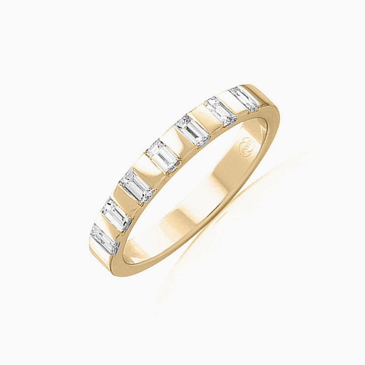 Baguette cut diamond wedder FR3941