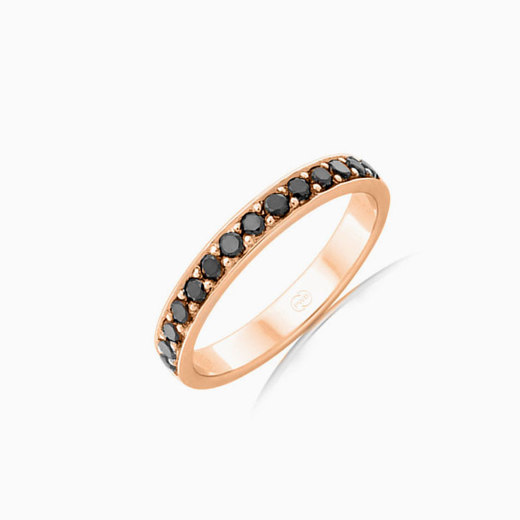 Black Diamond wedding ring B4284