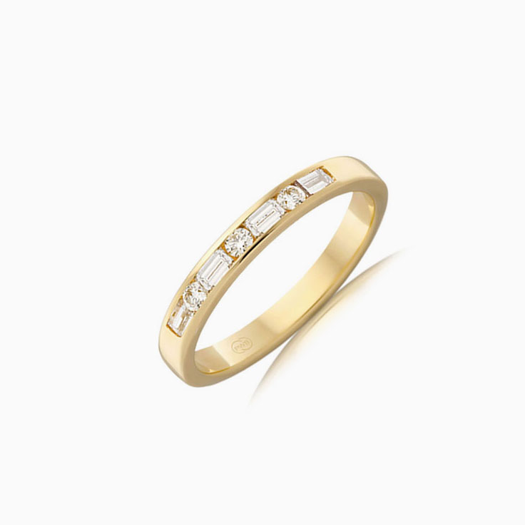 Baguette and round ring FR3478