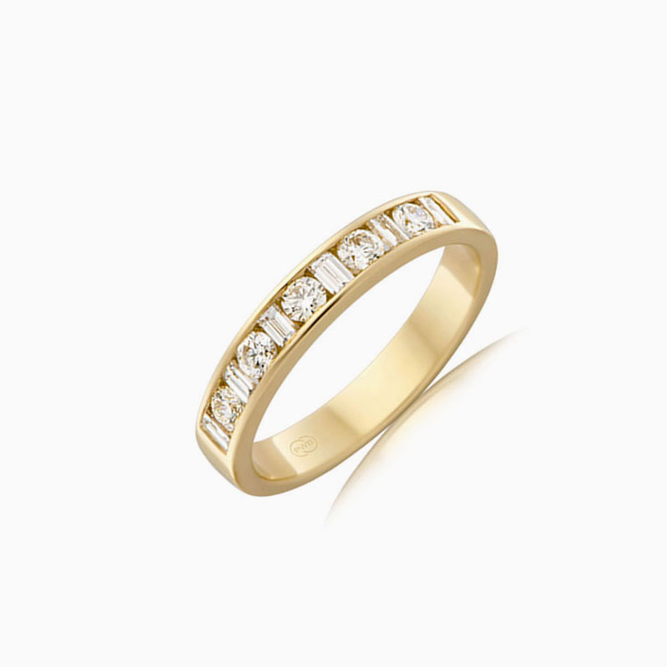 Baguette and round diamond HR4280