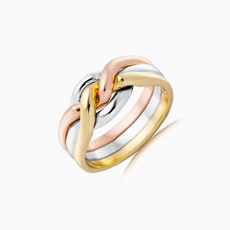 Two Tone puzzle Ring
