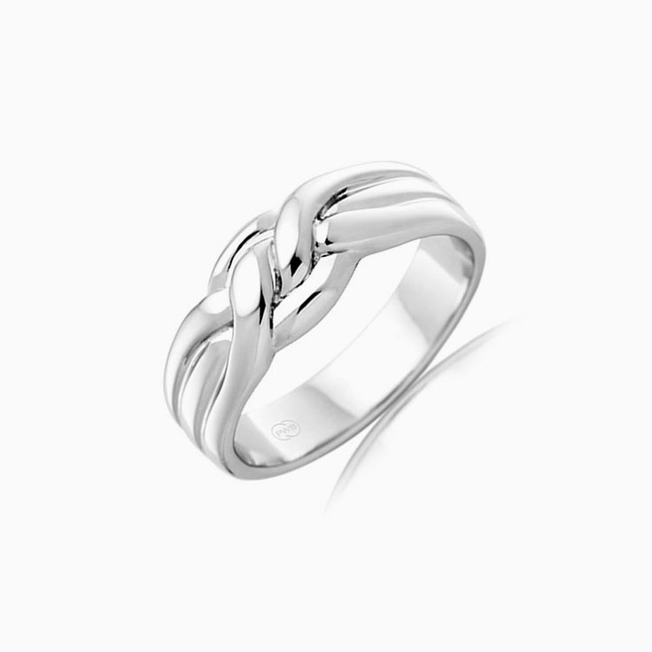 White Gold Knot Wedding Ring