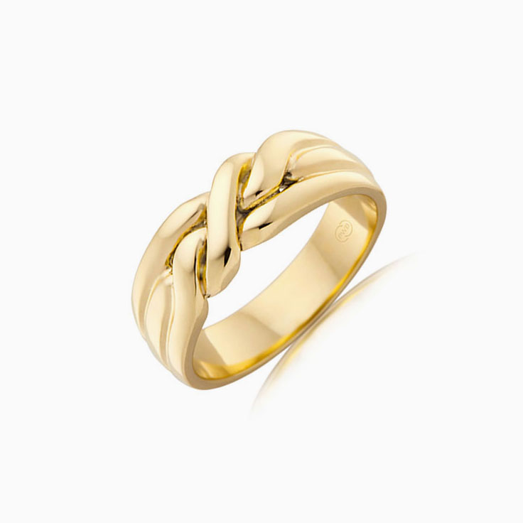 Yellow Gold Twisted Wedding Ring