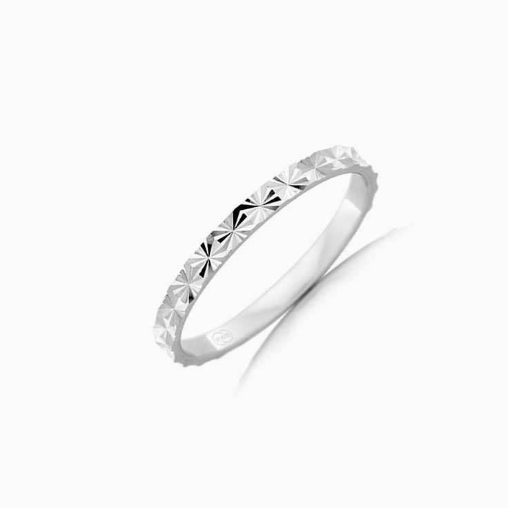 Carved Womens Wedding Band