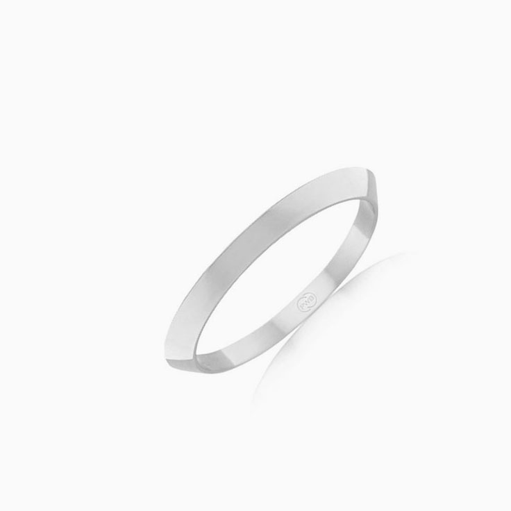 Plain knife edge wedding band FC3637