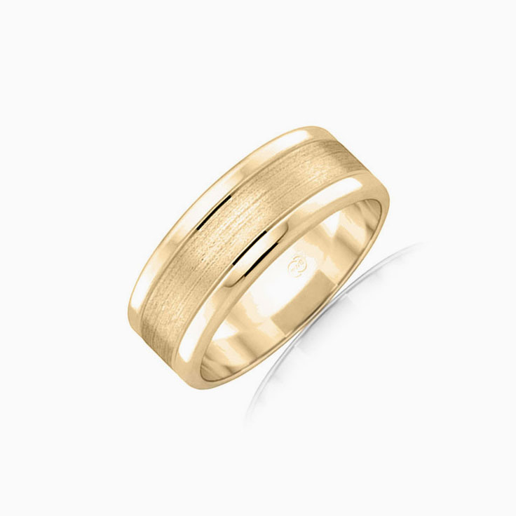 Centre Matt Wedding ring F2702