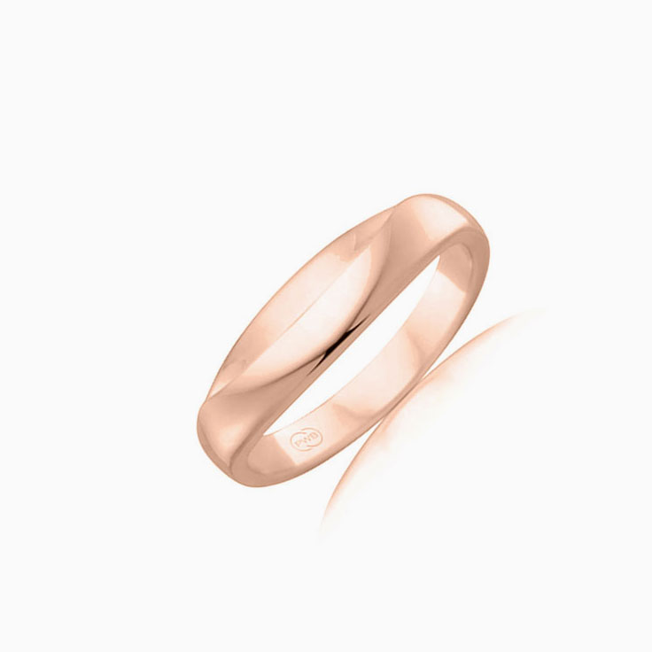 Rose Gold Plain Ring