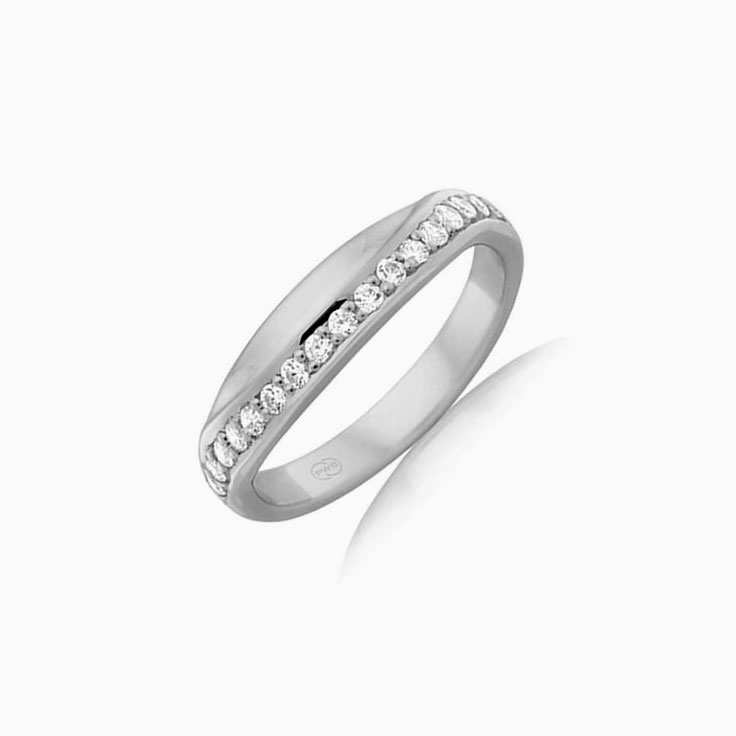 Womens Wedding Lab Diamond Ring 8403_2