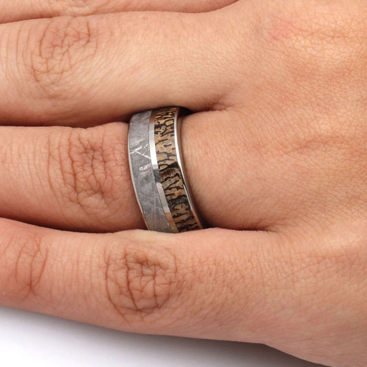 Meteorite Dinosaur Whiskey ring